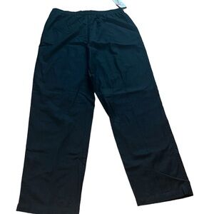 Napa Valley women’s black linen blend pull on trousers size 12